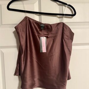 Wild Fable Satin Camisole in Rich Brown